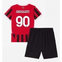 AC Milan Tammy Abraham #90 Koti Peliasu Lasten 2024-25 Lyhythihainen (+ Lyhyet housut)